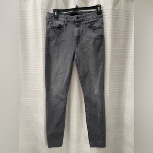 MOTHER high waisted looker ankle fray dancing in the moonlight size 29